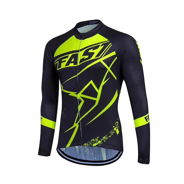  Fastcute Homens Mulheres Camisa para Ciclismo Manga Longa Inverno Tamanho Grande Moto Pulôver Camisa / Roupas Para Esporte Blusas com 3 bolsos traseiros Ciclismo de Montanha Ciclismo de Estrada