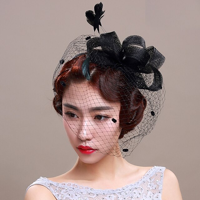  tulle net fascinators birdcage завесы головной убор классический женский стиль