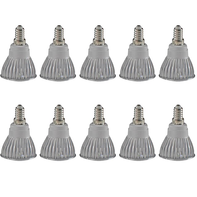 E14 LED Spot Lampen MR16 1 COB 380LM lm Warmes Weiß Kühles Weiß Abblendbar Dekorativ AC 220-240 AC 110-130 V 10 Stück