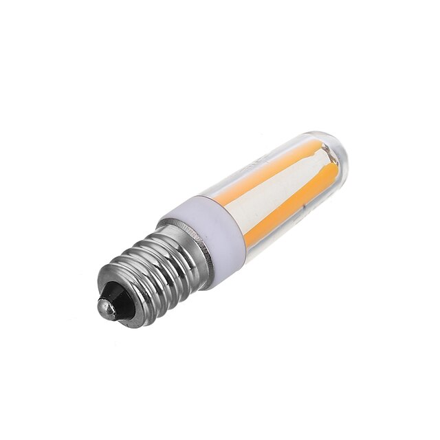  1pc 4 W LED-gloeilampen 200-300 lm E14 T 4 LED-kralen COB Dimbaar Decoratief Warm wit Koel wit 220-240 V / 1 stuks / RoHs
