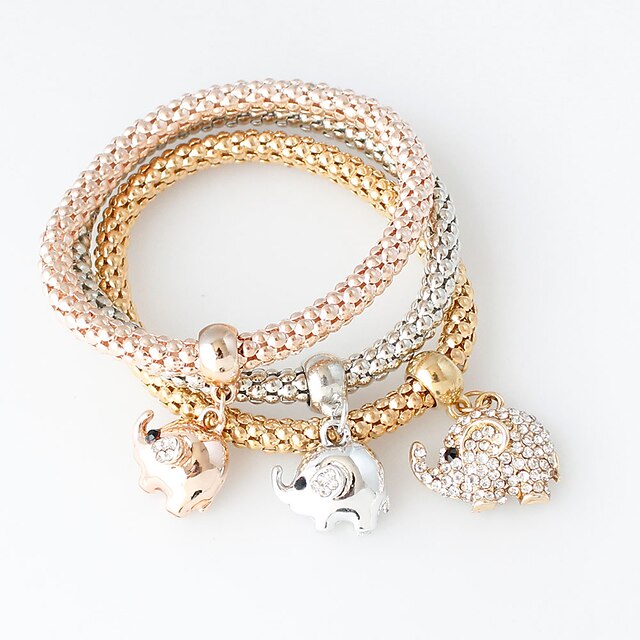 Dames Armbanden met ketting en sluiting Modieus Legering Armband sieraden Gouden / Goud Rose / Zilver Voor Bruiloft