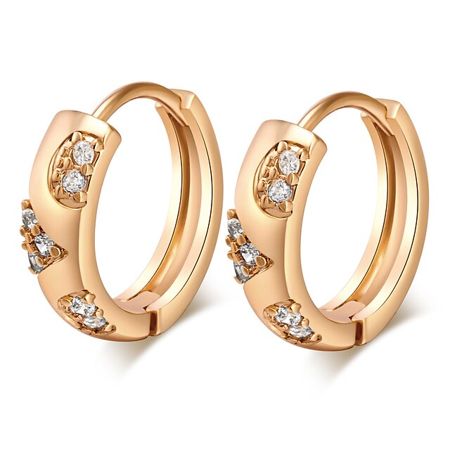  Women's Hoop Earrings Earrings Fashion Jewelry Gold For Daily Casual