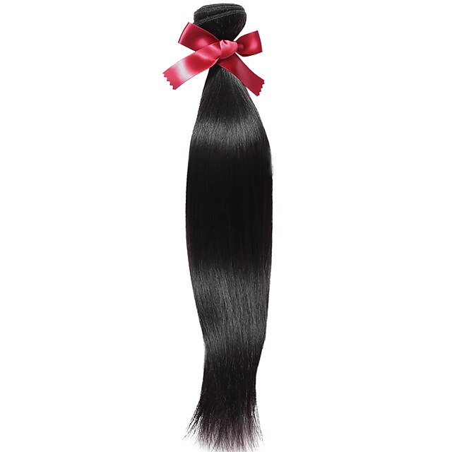  1 paketti Brasilialainen Suora Virgin-hius Hiukset kutoo 8-28 inch Hiukset kutoo Hiukset Extensions / 10A