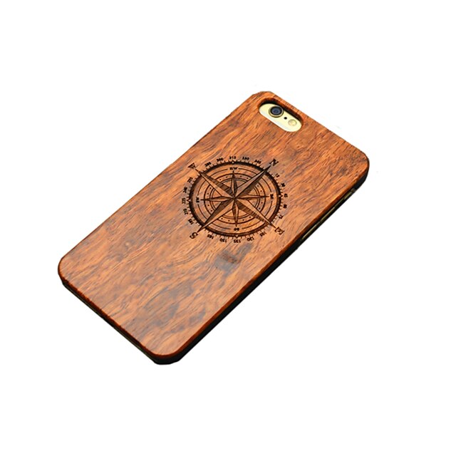  Case For iPhone 5 / Apple iPhone 5 Case Embossed / Pattern Back Cover Cartoon Hard Wooden for iPhone SE / 5s / iPhone 5