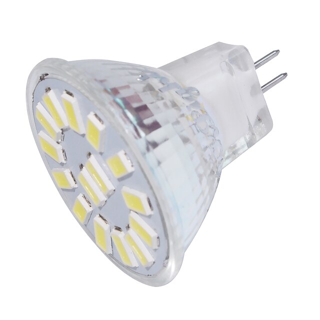  YouOKLight Spoturi LED 350 lm GU4(MR11) MR11 15 LED-uri de margele SMD 5733 Decorativ Alb Cald Alb Rece 9-30 V / 1 bc / RoHs / FCC
