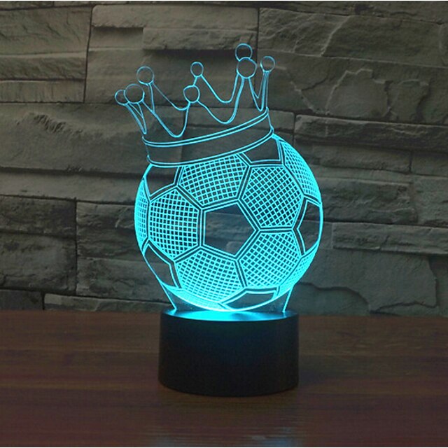  3D ночной свет Декоративная LED 1 ед.
