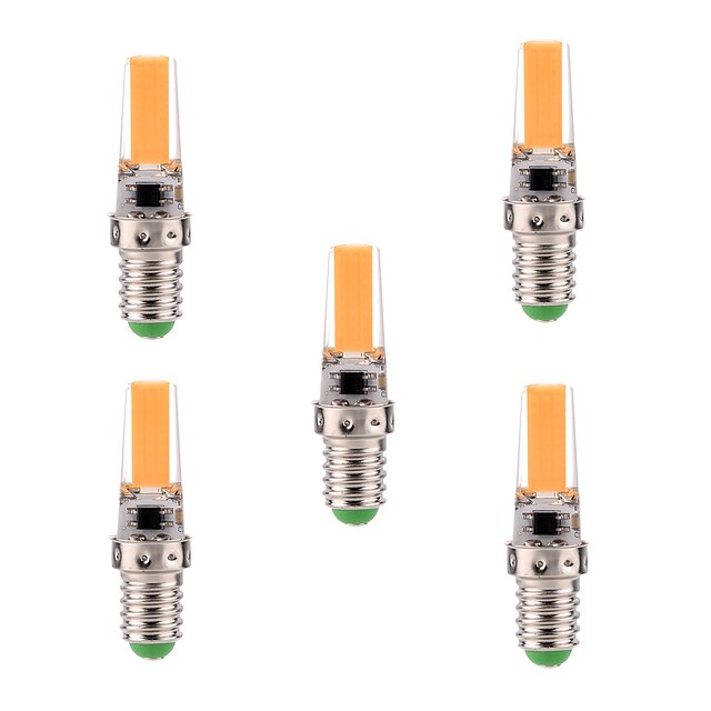  5pcs 5 W LED-lamper med G-sokkel 400-500 lm E14 T 1 LED Perler COB Dæmpbar Dekorativ Varm hvid Kold hvid 220-240 V 110-130 V / 5 stk. / RoHs