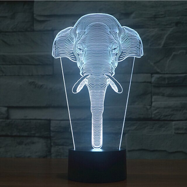  3D nattlampa Dekorativ LED 1 st