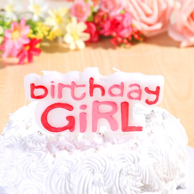  partido velas de aniversário decoração happybirthday definido (1 peça) para meninas
