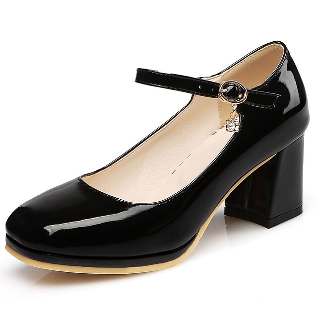  Femme Chaussures à Talons Printemps / Eté / Automne Talon Bottier / Block Heel Escarpin Basique Décontracté Habillé Bureau et carrière Combinaison Similicuir Blanche / Noir / Rose / 2-3