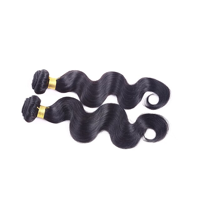  Indian Hair Body Wave Human Hair Weaves 4 Pieces 0.38