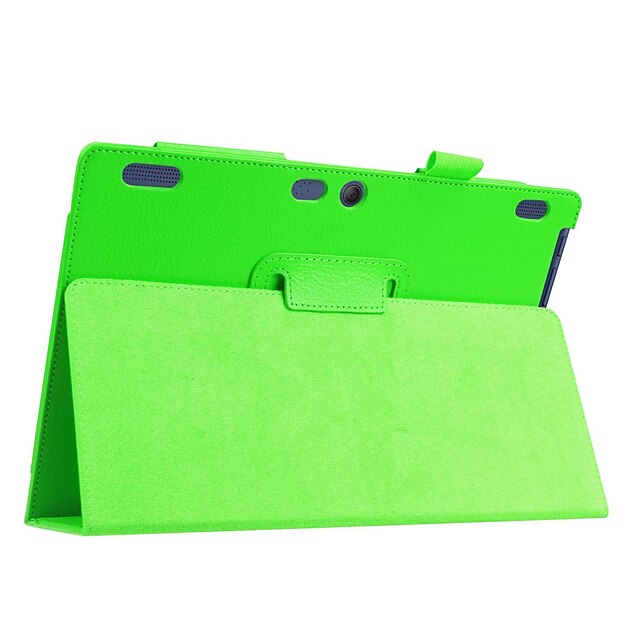  Capinha Para Capa Proteção Completa / Tablet Cases Sólido Rígida PU Leather para