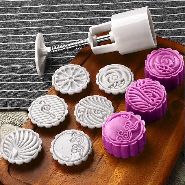 6 Grids Reusable Silicone Cake DIY Mould Mooncake Chocolate Biscuit Maker Molds 