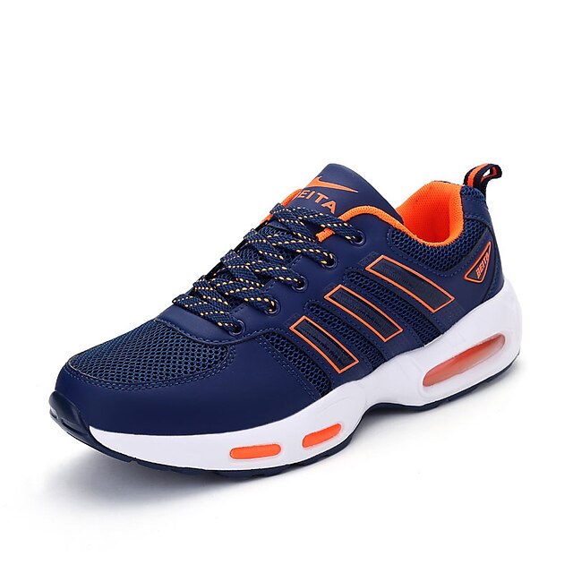  Per uomo PU Primavera / Autunno Sneakers Corsa Antiscivolo Blu / Grigio chiaro / Nero / Sportivo / Lacci