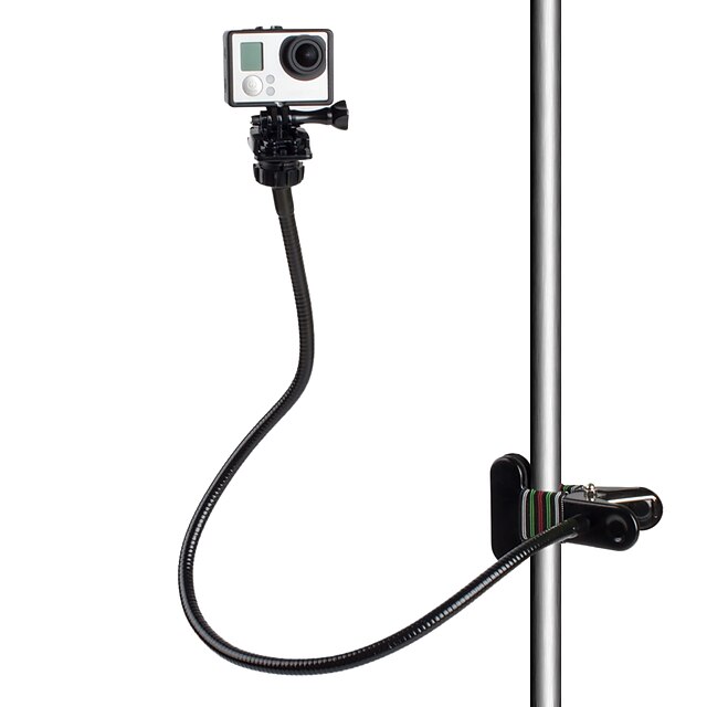  Caméra vidéo Clip Fixation Flexible Monopied Ajustable Pour Caméra d'action Tous Gopro 5 Xiaomi Camera SJCAM Auto Moto ABS Synthétique