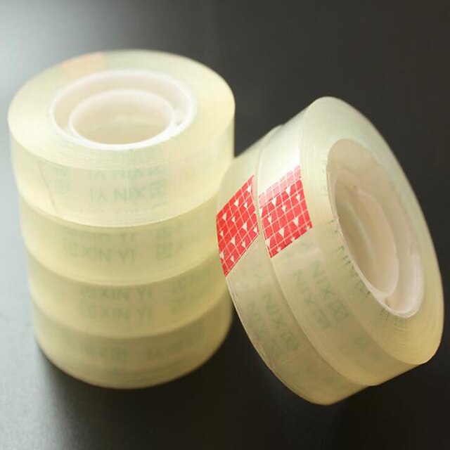  a9-23 fita de embalagem transparente de vedação fita de vedação fita de papel papelaria pequena fita de um saco em cada dez