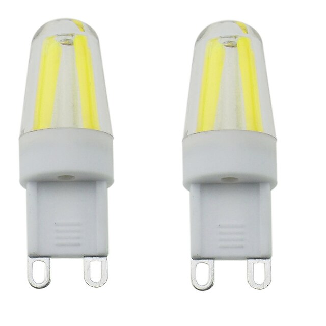  2pcs Luminárias de LED  Duplo-Pin 300-350 lm G9 T 4 Contas LED COB Impermeável Regulável Decorativa Branco Quente Branco Frio Branco Natural 220-240 V 110-130 V / 2 pçs / RoHs