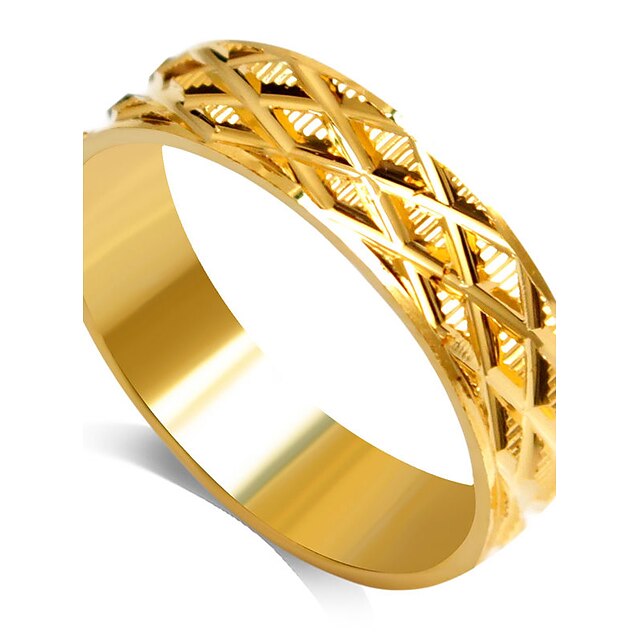  Γυναικεία Band Ring Δακτύλιος Δήλωσης Χρυσαφί Κράμα Μοντέρνα Γάμου Πάρτι Κοσμήματα