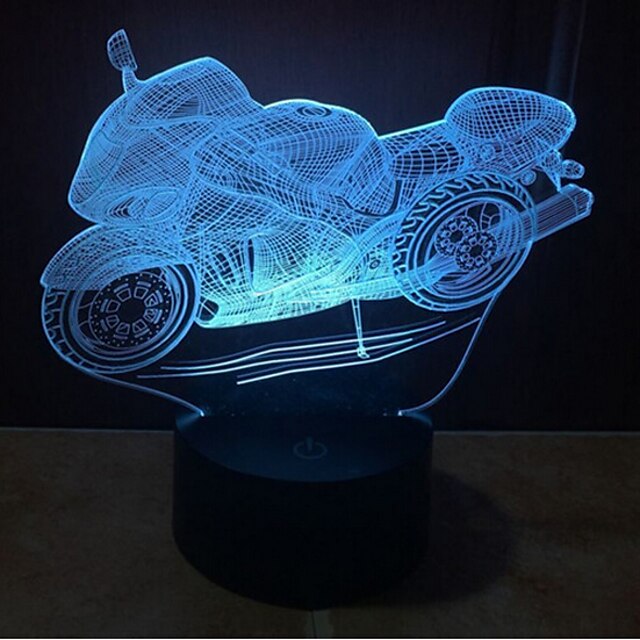  1 piesă 3D Nightlight Decorativ LED