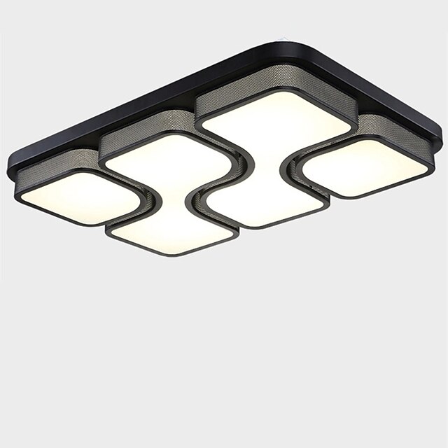  64cm(25 inch) Mini Style / LED Flush Mount Lights Metal Acrylic Painted Finishes Modern Contemporary 110-120V / 220-240V