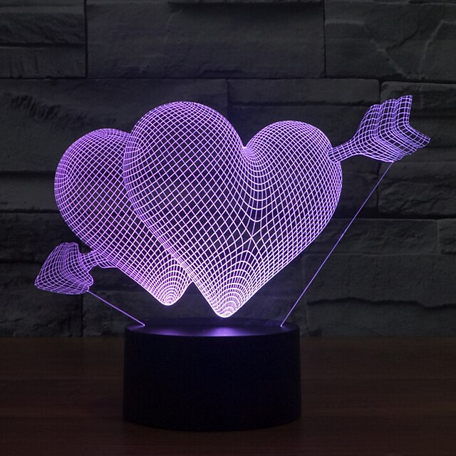  1 stuks 3D-nachtlampje Decoratief LED