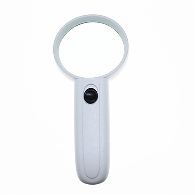  Multifunctional Handheld 5X Magnifier with 2-LED White Light