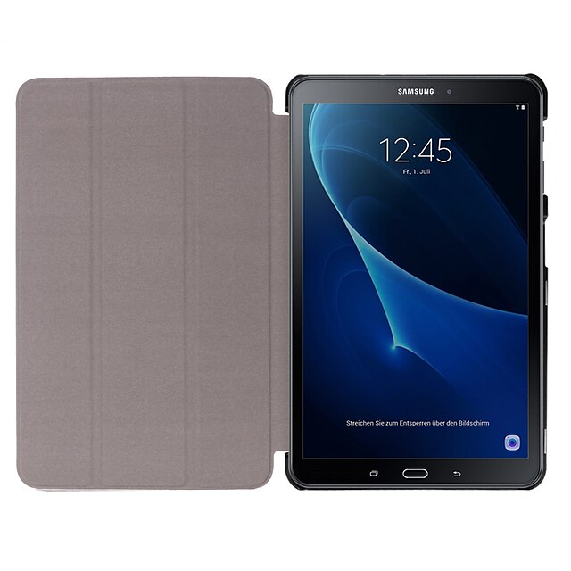  Capinha Para Samsung Galaxy Tab A 10.1 (2016) Capa Proteção Completa / Tablet Cases Sólido Rígida PU Leather