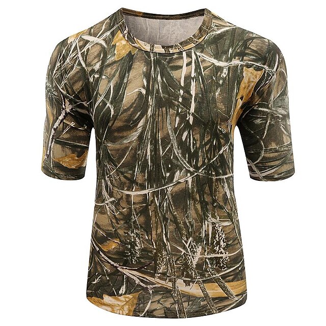  Outdoor Sports Cotton Camouflage Summer Spring Short Sleeve Tshirt Max4 Camo Clothing Shirt for Hunting Fishing