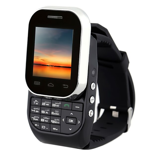  Kenxinda® W1 GSM Watch Phone SC6531 Single Core 1.44Inch 32MB RAM 0.8MP Dual SIM Card