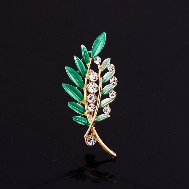  Women's Brooches Fashion Brooch Jewelry Pink and Green Blue / Green Green / Coffee For Wedding