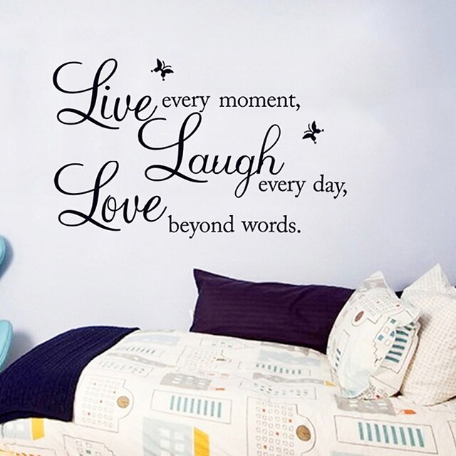  Decorative Wall Stickers - Words & Quotes Wall Stickers Still Life Living Room / Bedroom / Dining Room / Removable