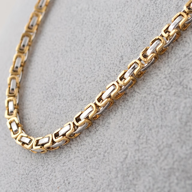  Men's Chain Necklace Ladies Fashion Vintage Hip-Hop Titanium Steel Golden Silver Black Necklace Jewelry For Party Casual Daily