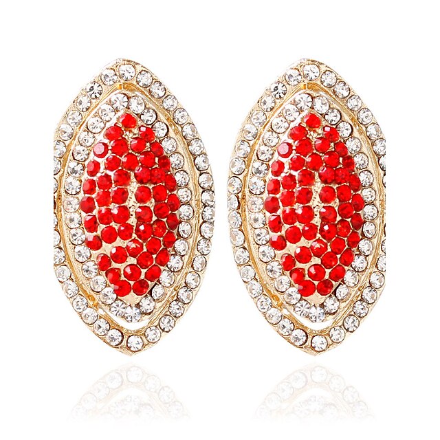  Women's Stud Earrings Drop Earrings Fashion Earrings Jewelry White / Black / Red For Wedding 1pc