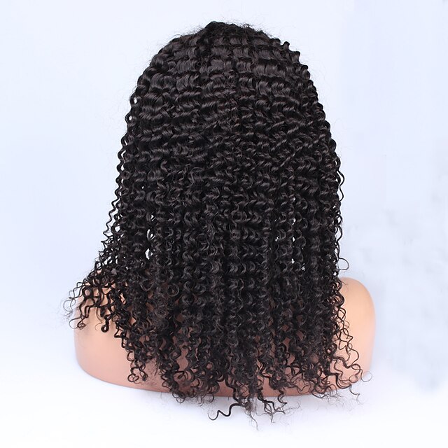 Cheveux humains Full Lace Dentelle frontale Perruque Kinky Curly Densité 100 % Tissée Main Perruque afro-américaine Ligne de Cheveux