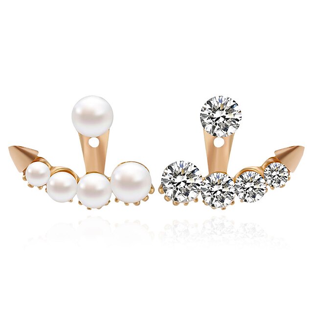  Γυναικεία Κουμπωτά Σκουλαρίκια Κρεμαστά Σκουλαρίκια Μοντέρνα Σκουλαρίκια Κοσμήματα Διαφανές / Λευκό Για Γάμου 1pc
