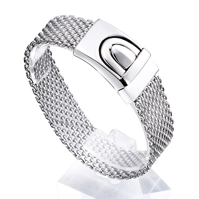  Kalen®2016 New Fashion Jewelry Men‘s High Polishing 316L Stainless Steel Mesh Bracelets Best Friendship Gift