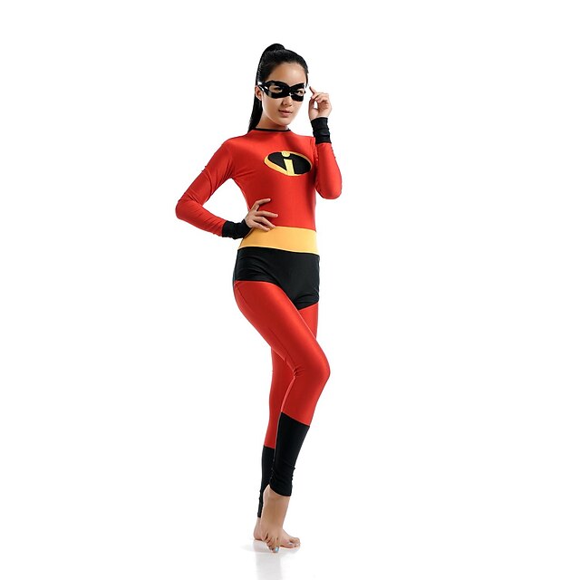  Zentai Drakter Huddrag Superhelter Voksne Spandex Elastan Cosplay-kostymer Kjønn Herre Dame Lapper Halloween Karneval Barnas Dag / Trikot / Heldraktskostymer / Trikot / Heldraktskostymer