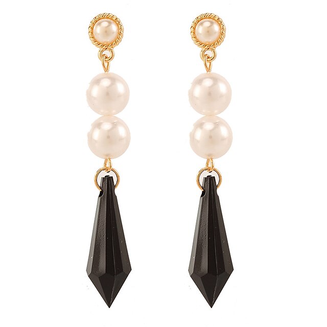  Earring Taper Shape Drop Earrings Jewelry Women Fashion Daily / Casual Alloy 1 pair Gold