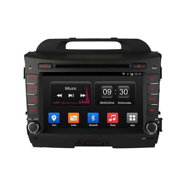  Ownice C300 8 Inch 1024*600 Quad Core Android 4.4 Car Dvd Player GPS for Kia Sportage
