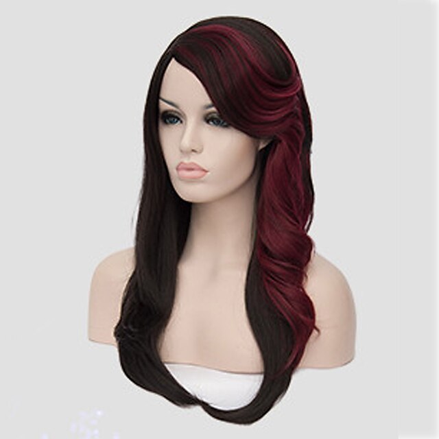  Europe and the United States Straight Selling Foreign Trade Black BUG Mix Color in Long Synthetic Wigs
