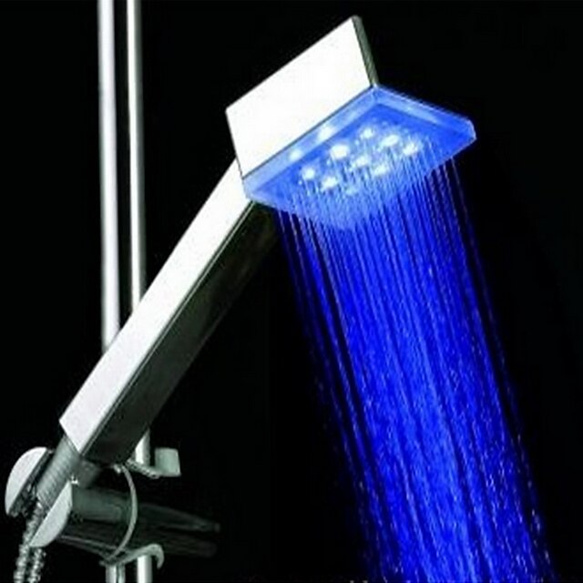  Blue ABS LED Color Changing Hand Shower