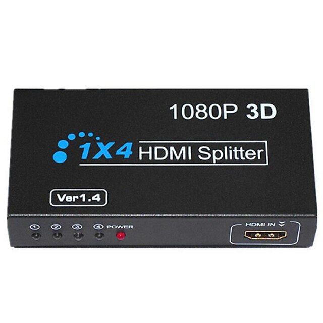  zmt202 splitter HDMI 1x4 preto