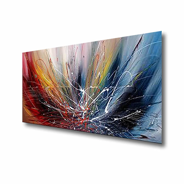 Oil Painting 100% Handmade Hand Painted Wall Art On Canvas Colorful ...