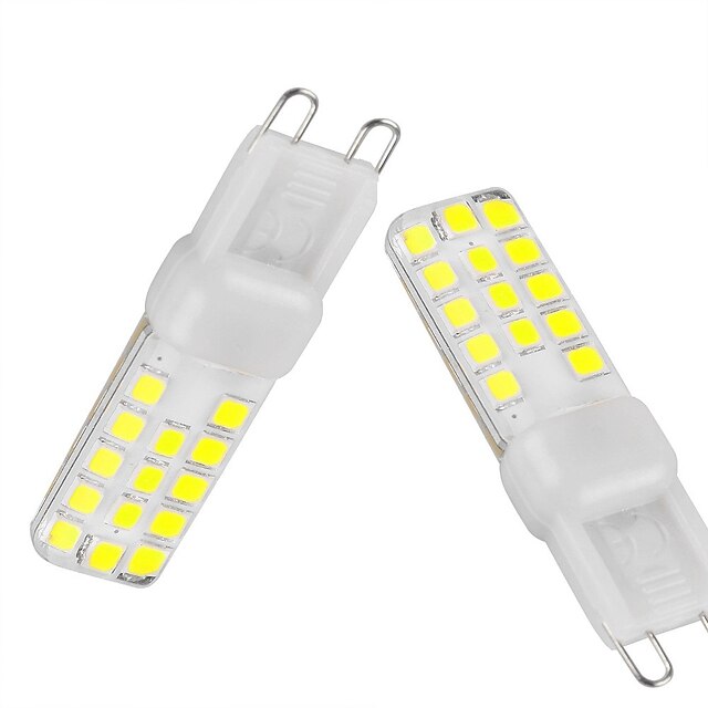  2pcs LED-lamper med G-sokkel 350-450 lm G9 T 28 LED Perler SMD 2835 Vandtæt Dæmpbar Dekorativ Varm hvid Kold hvid Naturlig hvid 220-240 V 110-130 V / 2 stk. / RoHs