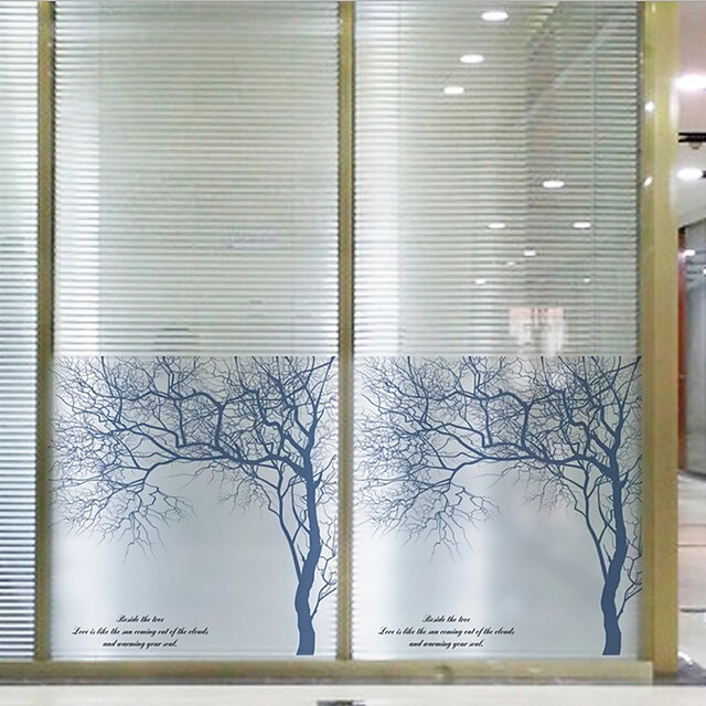  Window Film & Stickers Decoration Contemporary Trees / Leaves PVC / Vinyl Window Film / Dining Room / Bedroom / Office / Kids Room