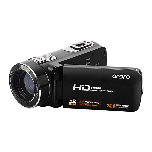  ordro® hdv-z8plus 1080p full hd caméra vidéo numérique 3 