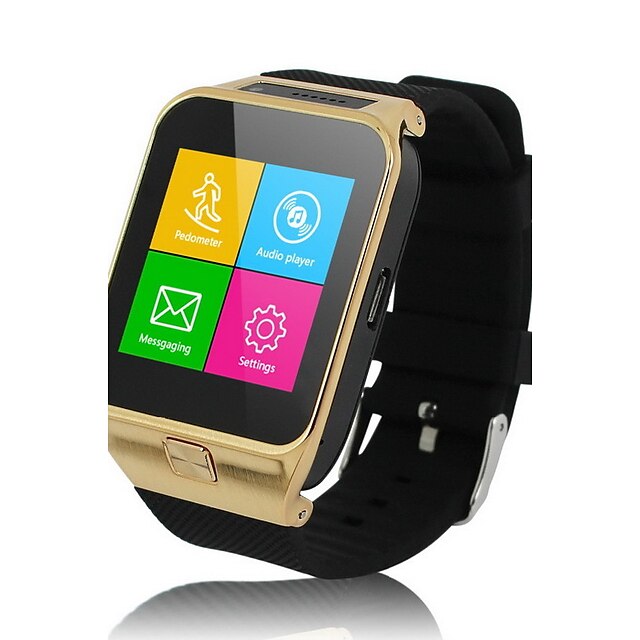  Heren Smart horloge Digitaal Rubber Zwart Aanraakscherm Alarm Kalender Digitaal Goud Zwart Zilver / Afstandsbediening / Stappentellers / Fitness trackers / Stopwatch