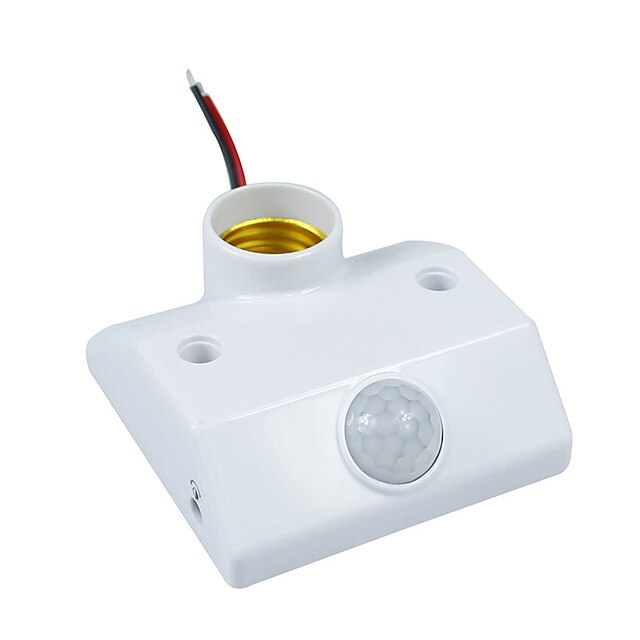  infrarød ir sensor bytte pir sensor bevegelse auto-belysning holder for e27 energisparende lamper og LED-lys (ac200-240v)