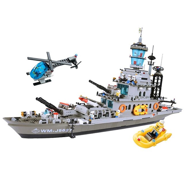  WOMA Building Blocks Military Blocks Model Building Kit 1745 pcs Warship Soldier compatible Legoing Novelty Boys' Girls' Toy Gift / Educational Toy