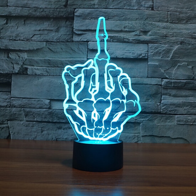  Halloween Light 3D Nightlight Hand Shaped Decorative LED 1 pc